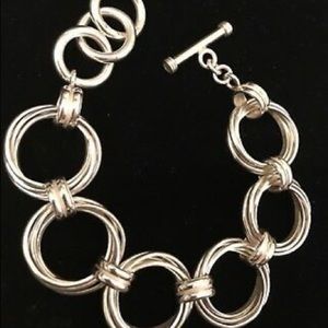 Silpada SS 9.25 Bold Circle Ring bracelet,